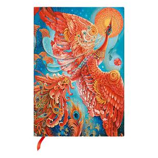 paperblanks笔记本幸福鸟火鸟天空之鸟记事本子旅行日记本手账帐复古文艺自然精致学生礼物软面硬封春节礼物