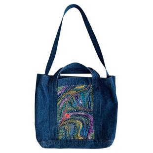 春耕图松果果原创手工包袋diy布艺欧式刺绣材料包成人绣花套件