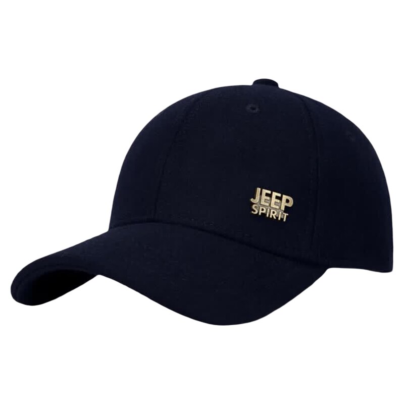 JEEP SPIRIT吉普羊毛帽子棒球帽秋冬加厚保暖鸭舌帽男女士防寒帽