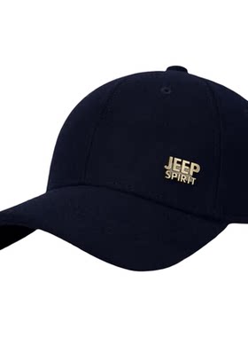 JEEP SPIRIT吉普羊毛帽子棒球帽秋冬加厚保暖鸭舌帽男女士防寒帽