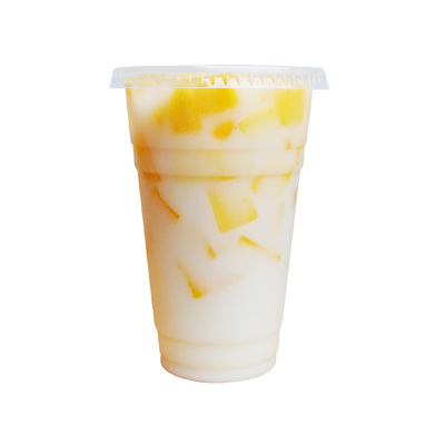 透明500ml冷热果汁定做塑料杯