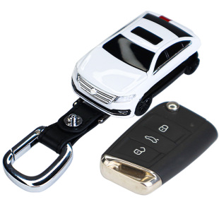 适用大众汽车钥匙保护套包壳扣途观L 途昂 途岳探歌凌渡CC模型皮