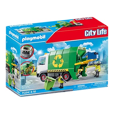 playmobil摩比世界儿童救护车开门校园巴士垃圾消防玩具新年礼物