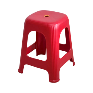 塑料凳子加厚家用板凳时尚马卡龙色坐凳可叠放餐厅餐桌凳久坐椅子