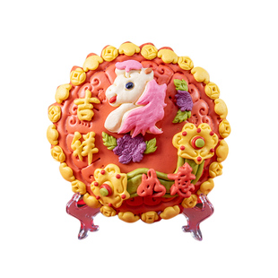 胶东花饽饽2026马年馒头礼盒春节醒狮马年上供花馍过年送长辈年货