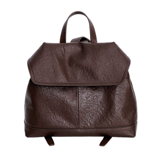 jpjclassic头层植鞣牛皮双肩背包女城市风通勤软包旅游背包