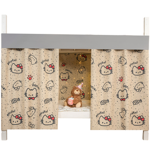 宿舍专用下铺滑轨床帘强遮光免打孔窗帘学生寝室下桌遮挡帘桌帘