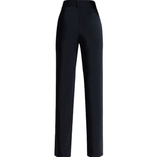 西裤女职业直筒秋冬上班黑色工作藏蓝色银行加绒加厚女士裤子冬季