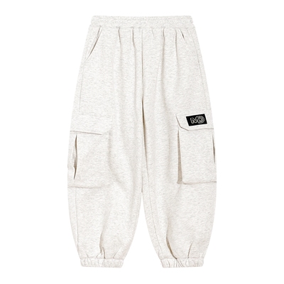 户外一体绒直筒保暖工装运动卫裤