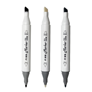 掌握马克笔单色自选蓝色油性笔红色双头单只白杆散装单支补色笔