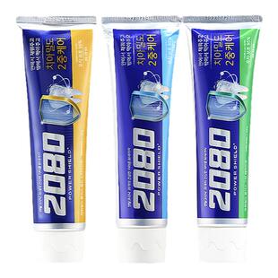 3支装 韩国爱敬牙膏2080双重防护清新口气呵护牙龈去黄防蛀旗舰店