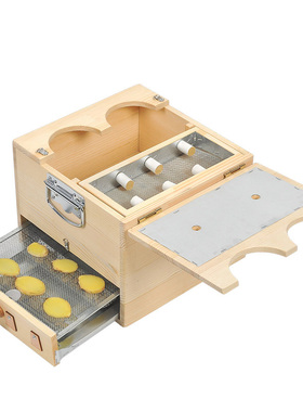 正品实木双足器具家用艾灸盒
