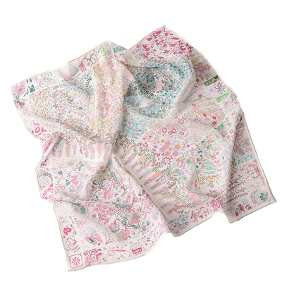 汉岚芝100%桑蚕丝丝巾礼物礼盒装