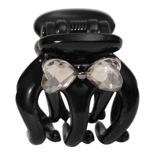 气质蝴蝶结水钻小抓夹百搭公主头侧边夹高马尾固定发夹精致南瓜夹