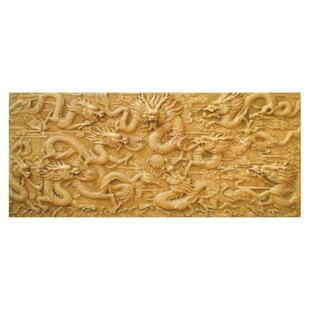 砂岩浮雕壁画背景墙九龙图龙凤呈祥装饰浮雕立体雕刻玄关壁画现货