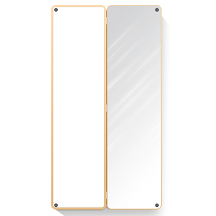 开合式隐藏全身镜超薄圆角隐形开门穿衣镜画暗藏可关闭镜子落地