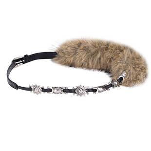 复古毛毛腰带女装饰配牛仔裤千禧y2k皮带朋克嘻哈辣妹配饰亚文化