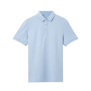 衬衫老罗短袖polo衫男款纯色透气商务休闲翻领t恤上衣245C0P911S