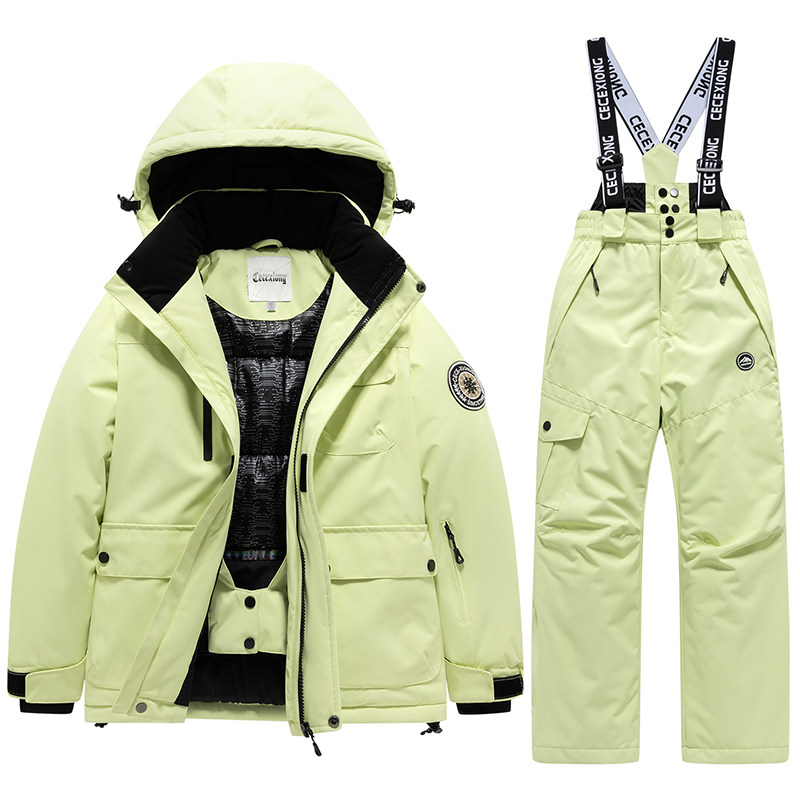 儿童滑雪服套装男童女童户外防水滑雪衣裤套装