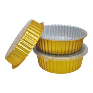 250金色加厚密封锡纸碗火锅小龙虾外卖打包铝箔餐盒不漏汤3500ML