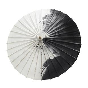 中典水墨油纸伞防雨防晒实用传统纯手工汉服男影视道具装饰伞国风