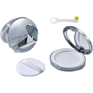 柑鹿超薄散粉盒空盒高档大牌带粉扑便携小迷你散粉分装盒弹力网