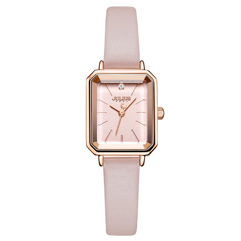 聚利时手表女简约气质小方表新款高级感时尚小众设计女士石英表