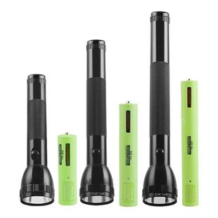 华升黑豹强光手电筒聚光户外充电远射超亮流明强光防爆LED手电筒