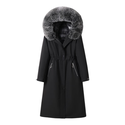 长款妈妈时尚可拆卸内胆