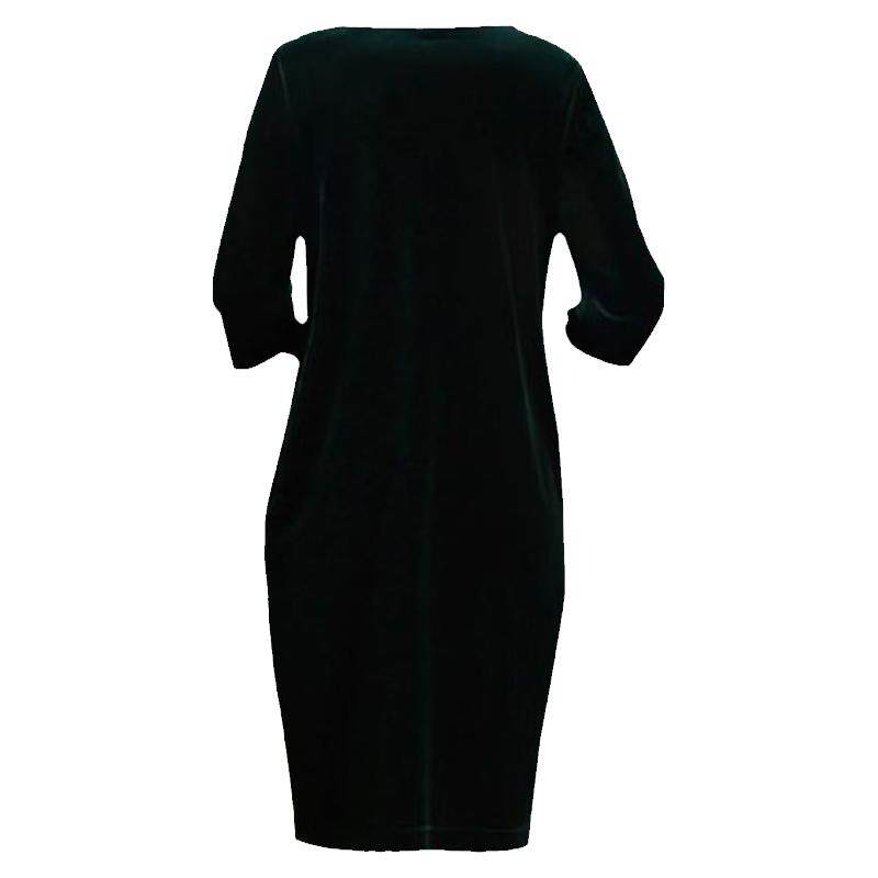 新品纯色通勤宽松腰长裙