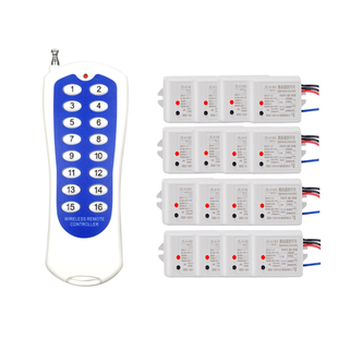 展厅多路遥控开关220伏110V智能无线摇控模块电源LED灯具双控家用