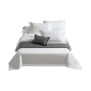 RESONG日诵家居 雅恋横纹六6件套 床上用品全棉贡缎简约床品轻奢