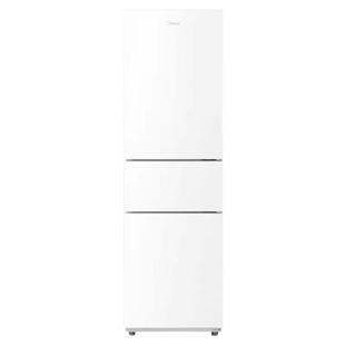 美的230三开门白色超薄冰箱家用小型官方节能美的冰箱官方旗舰店