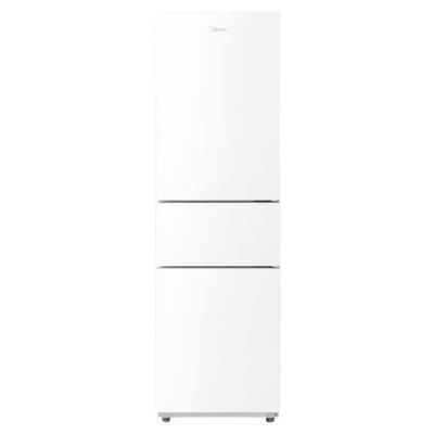 美的230三开门白色超薄冰箱