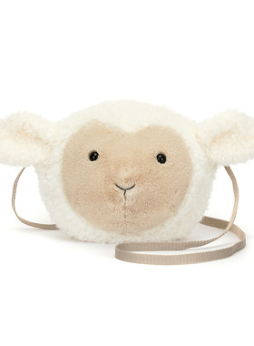 英国Jellycat小羊包包斜挎包小包腰包毛绒玩具玩偶公仔生日礼物