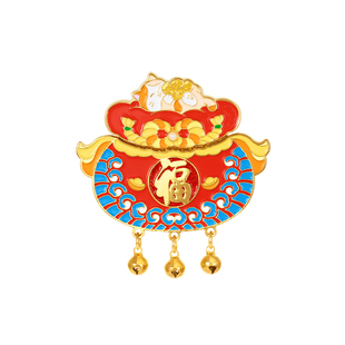 故宫淘宝|故宫猫福字五福开门见福冰箱贴博物馆文创装饰小礼物