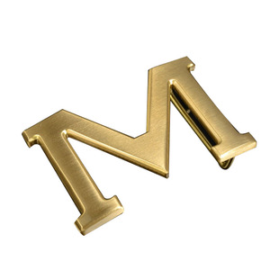 纯黄铜实心扣头皮带头男平滑扣内穿皮带扣字母扣裤腰带头配件38mm