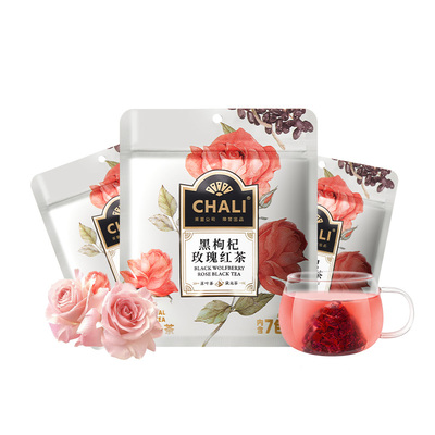 CHALI茶里黑枸杞桑葚玫瑰红茶