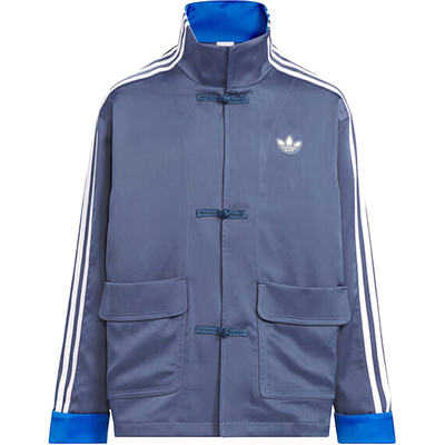 阿迪达斯大童中式唐装立领外套