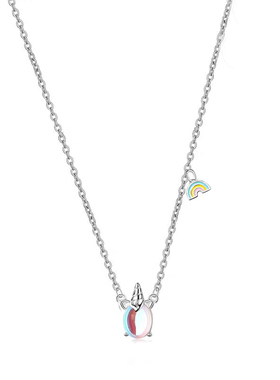 s925银炫彩独角兽元素女ins项链