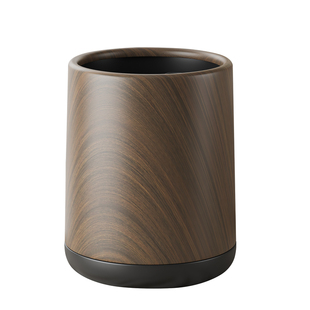 轻奢仿木纹垃圾桶家用客厅卧室双层大容量创意中古风民宿商用纸篓