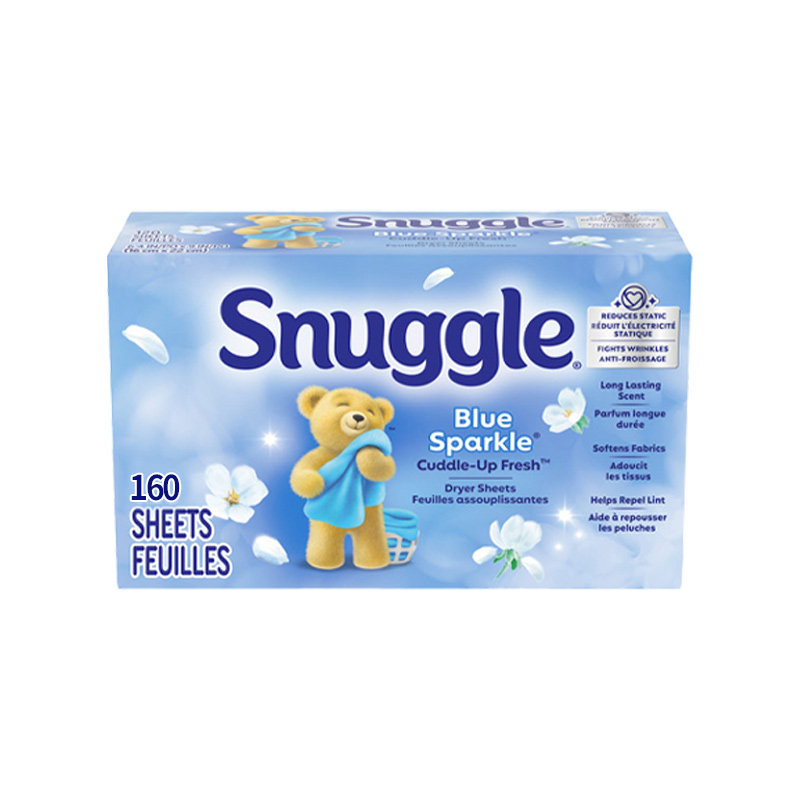 美国原装进口Snuggle香衣纸衣服柔顺除静电持久留香烘干机用现货