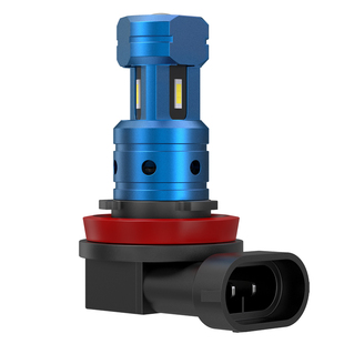 汽车led前雾灯泡超亮透镜黄金眼h11 9006 h7 h8改装青柠爆闪雾灯