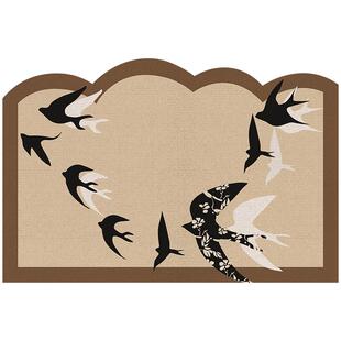 中古风地垫入户门垫进门门口地毯耐脏丝圈法式复古高级感防滑脚垫