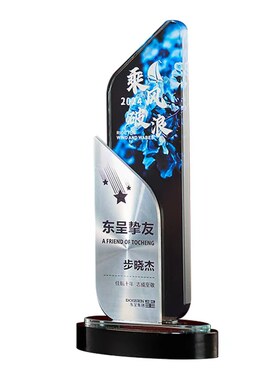 2025新款金属奖杯定制水晶奖牌定做儿童创意送月嫂销冠年会颁奖品