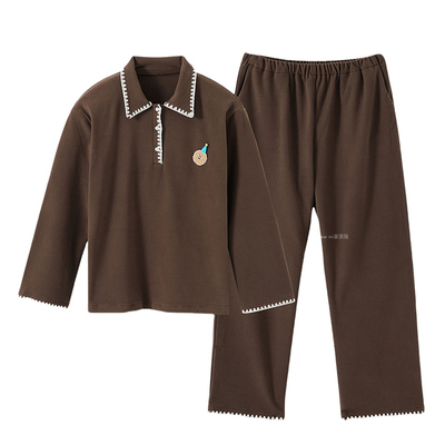 可可奶酥情侣磨毛发热德绒睡衣