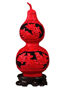 扬州漆器葫芦瓶摆件送老外礼物品