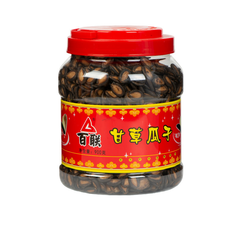 【正宗】福建百联西瓜子大颗粒桶装900g甘草味年货坚果炒货零食