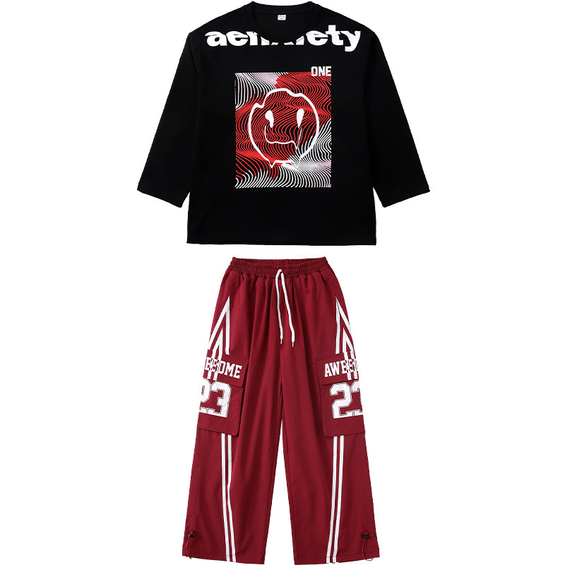 儿童街舞爵士舞嘻哈hiphop演出服
