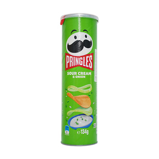 【澳版】Pringles品客薯片进口洋葱味休闲小吃膨化零食品134g罐装